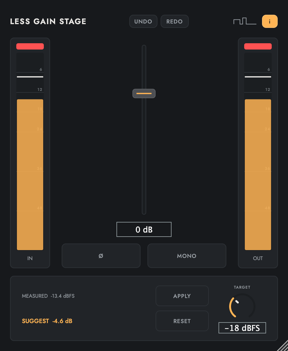 Less Gain Stage interface